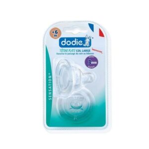Dodie 2 Tetines Sens+ +6m Anti-Colic Tet Plat D3