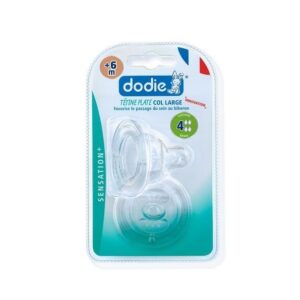 Dodie 2 Tetines Sens+ +6m Anti-Colic Tet Plat D4