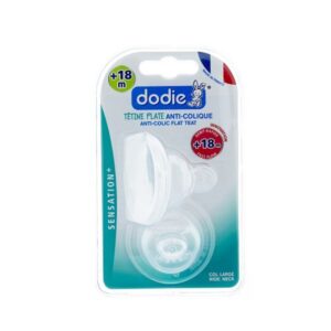 Dodie 2 Tetines Sens+ +18m Anti-Colic Tet Plat D5