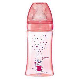 Dodie Bib Ini+270ml Rose Licorne 0-6m Tet 3Vit D2