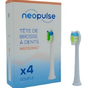 Neopulse Recharge 4 Tetes De Bad Souple Blanc