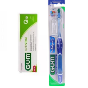 GUM Dent Activital 75ml+bad Technique Medium Pack