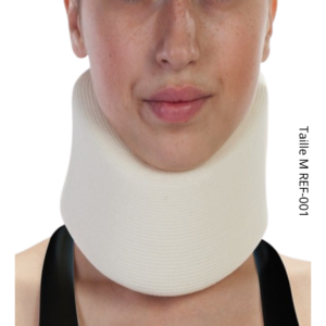 ANNAFIX Collier Cervical Mousse Blanc Taille Medium REF-001