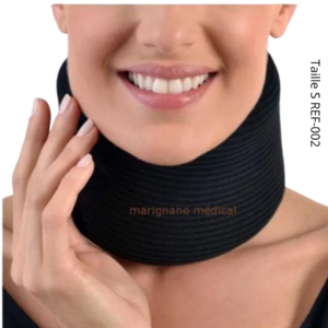 ANNAFIX Collier Cervical Mousse Noir Taille Small REF-002