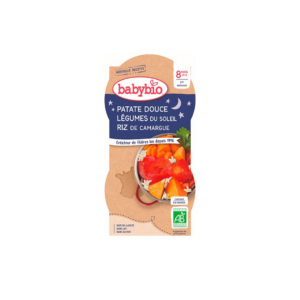 Babybio Bol Bonne Nuit Patate Douce Legumes 2*200g