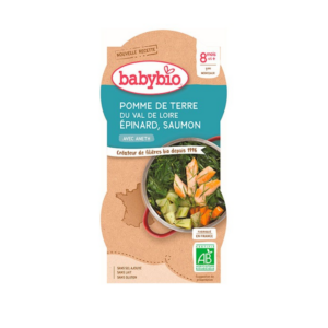 Babybio Bol Pomme De Terre Epinard Saumon 2*200g