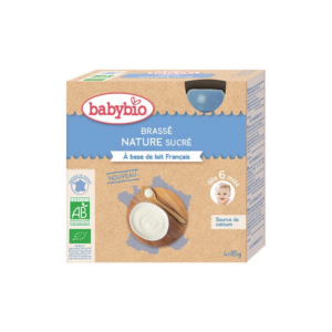 Babybio Gourde Brasse Au Lait De Vache Nature 4*85g