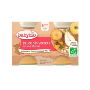 Babybio Petit Pot Delice Des Vergers 2*130g
