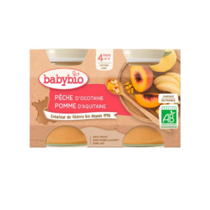Babybio Petit Pot Peche 2*130g
