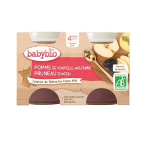 Babybio Petit Pot Pomme Pruneau 2*130g