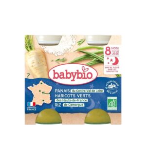 Babybio Pot Bonne Nuit Panais Haricots Verts. Riz 2*200g