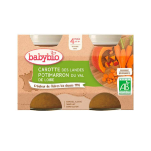 Babybio Pot Carotte Potimarron 2*130g