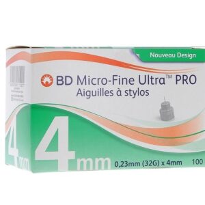 Bd Micro-fine Plus Aiguille Insuline 32G/4mm Bte 100pcs