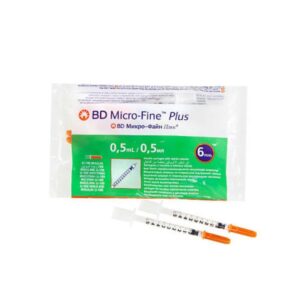 Bd Micro-fine Plus Seringue Insuline 0.5ml Sachets De 10 Pcs