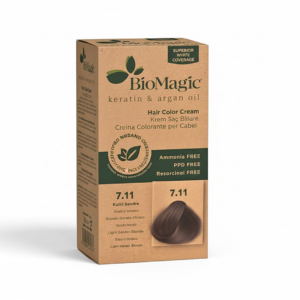 Biomagic Hair Color Cream Kit 7/11 Intense Ash Blonde