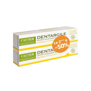 Cattier Duo Pack " Dentargile Dent Citron 2*75ml"