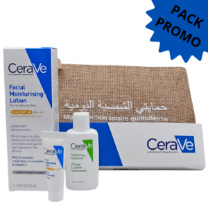 Cerave Cr Hydratante SPF50 52ml+ Cr Lavant & Cr Hydratant Ech Trousse