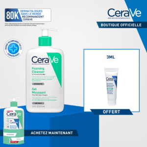 Cerave Gel Moussant PNG 473ml+Creme Hydratante Ech Pack