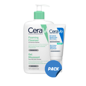 Cerave Gel Moussant PNG 473ml+Gel Cr Hydratant Oil Control 52ml Pack