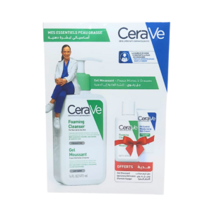 Cerave Gel Moussant PNG 473ml+Gel Creme & Gel Moussant Ech Pack