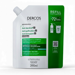 Dercos Shamp Anti-Pelliculaire Chvx Gras Refill Recharge 390ml