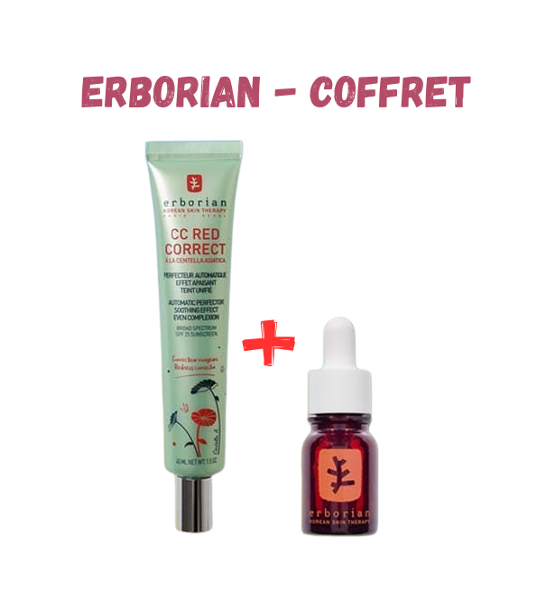 ERBORIAN - Coffret " CC Red correct 45ml+Skin Therapy 10ml" — vue principale