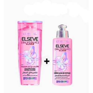 Elseve Glycolic Gloss Pack " Creme De Coiffage 200ml+shamp 200ml"