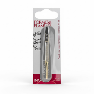 F&F Pince A Epiler Acier Forge Bouts Dores Forme Crabe 9cm Ref21