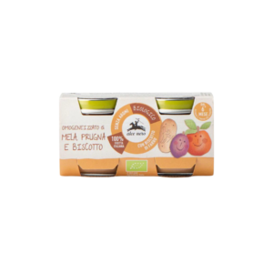 Alce Baby Petit Pot Pomme Pruneaux Bisuit 2*80g