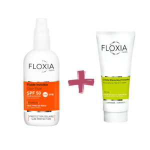 Floxia Duo Pack " Ecran Fluide Invisible 100ml+Cr Mains Nourissant "