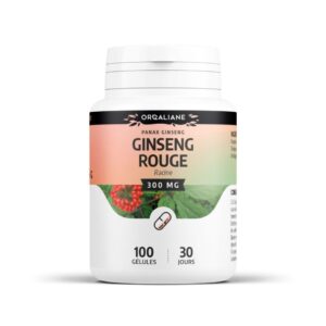 GPH Orgaliane Ginseng Rouge 100gelules Dosees A 300mg