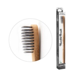 Humble Brosse A Dents Au Charbon Pour Adulte Noir Douce Bambou