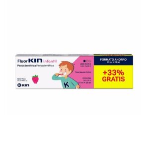 Kin Fluor Dent Pates Enfant Fraise 75ml+"25ml Gr"