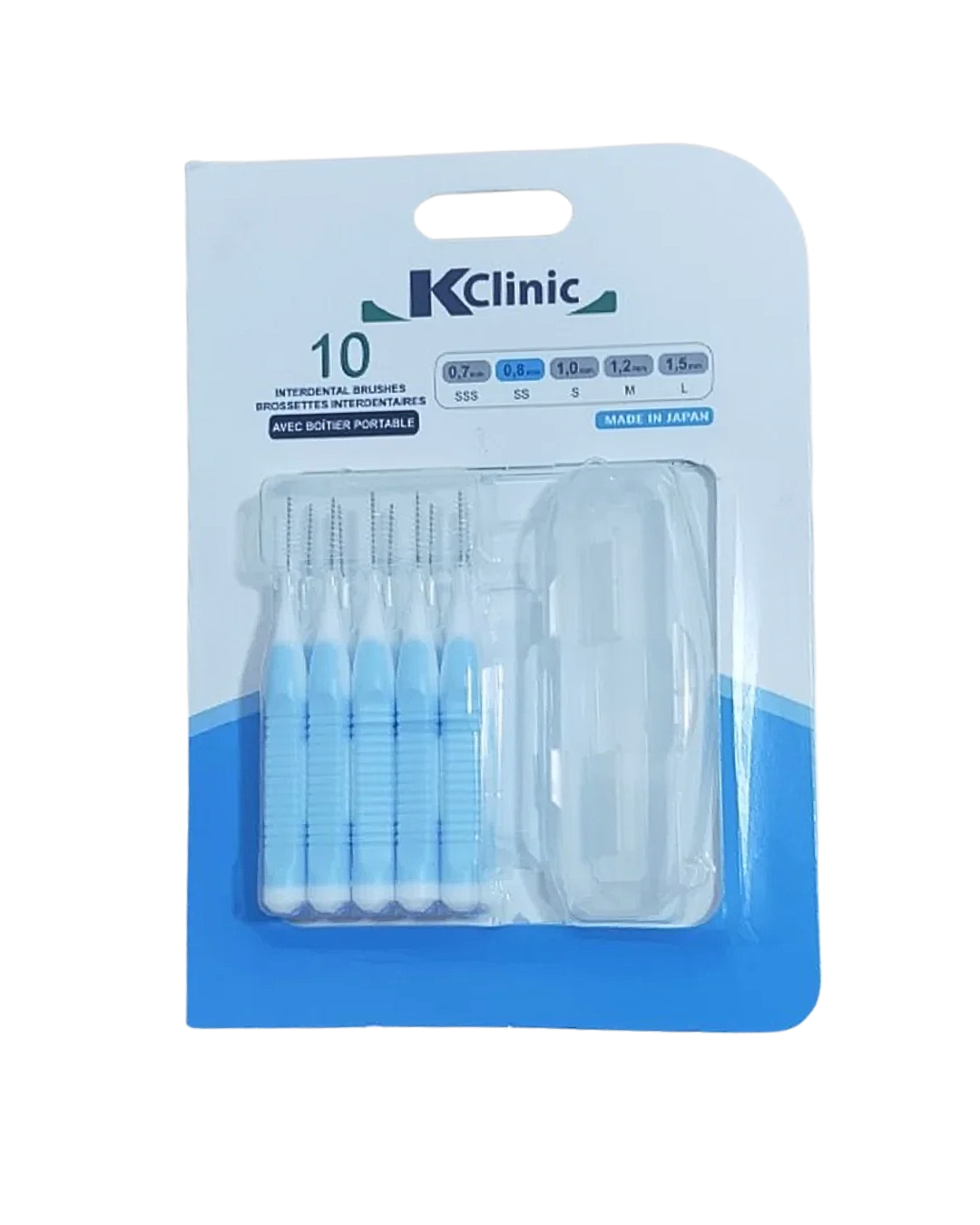 Kin clinic brossettes interdentaire 0.8mm 10unites — vue principale