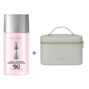 L'Oreal Glycolic-Bright UV Fluid SPF50 + Trousse