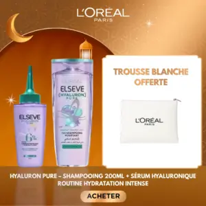 Elseve Hyaluron Serum Ha+Shampoo Hyaluron 200ml+Trousse Blanche