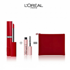 L'oreal Laque Resistance 420 Rouge+Mini Lash Paradise Trouse Roug