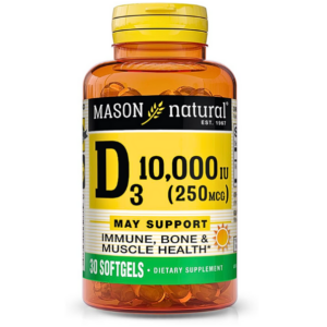 Mason Natural D3 10000 IU 30 Softgels 1623-30