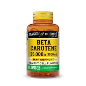 Mason Natural Beta Carotene 100 Softgels 1228-100A