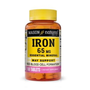 Mason Natural Iron 65mg 100 Tablets 1497-100