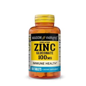 Mason Natural Zinc Gluconate 100 Tablets 775-100A