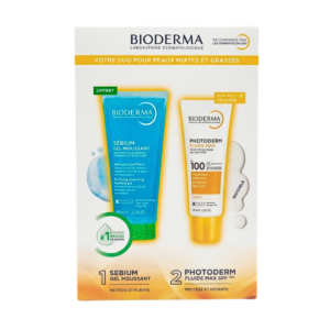Photoderm Xdefense Ultra Fluide 01 Teinte+Sebium gel Mouss 100ml pack — vue principale