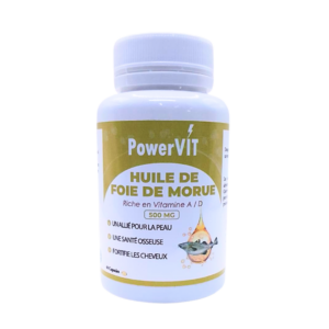 Powervit Huile De Foie De Morue 500mg 60gelules