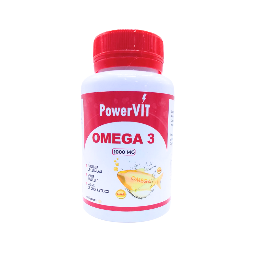 Powervit Omega 3 1000mg 60capsules — vue principale