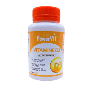 Powervit Vitamine D3 5000UI 60capsules