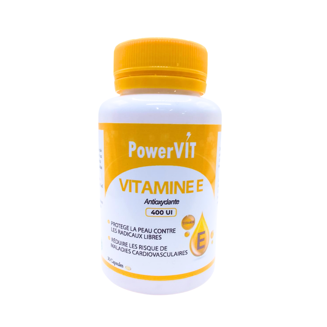 Powervit Vitamine E 400UI 30capsules — vue principale