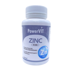 Powervit Zinc 15mg 60gelules — vue principale
