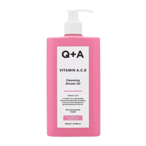 Q+A Vitamin A.C.E Cleansing Shower Oil 250ml