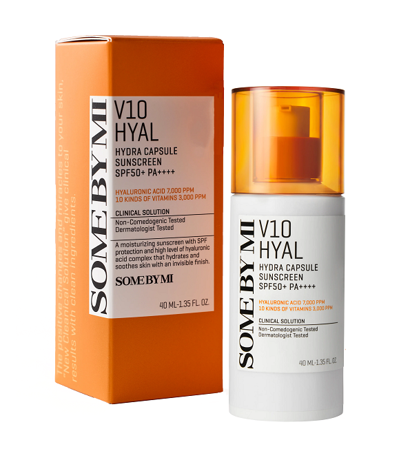Some Bymi V10 Hyal Hydra capsules sunscreen spf50+ 40ml — vue principale
