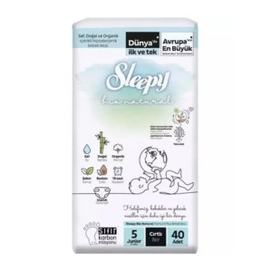 Sleepy Bio Natural Culottes Taille 5 Juniors 11-18kg/40pcs